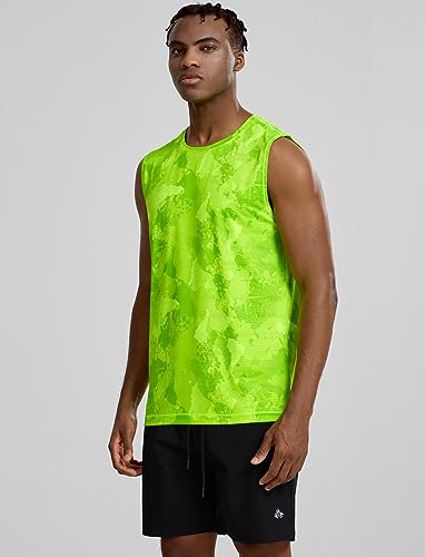 Zengjo Mens Sleeveless Shirts Quick Dry Workout Athletic Running Muscle Tank Top Loose Lightweight2