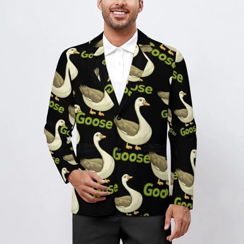 Goose Classic Suits Blazer for Men Business Tuxedo Jacket Sport Coat Two Buttons2