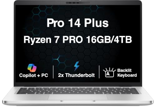 Dell Pro 14 Plus �r�W�l�X�m�[�g�p�\�R�� 14�C���` IPS FHD+ Ryzen 7 PRO 250�A16GB/4TB�B | ������Latitude 5450�ACopilot+ PC�A8�R�A�v���Z�b�T(> Ultra 5 235U)�o�b�N