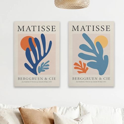Affiche moderne colorée salon ensemble de 2 toiles abstraites 70x100 cm GOSRD