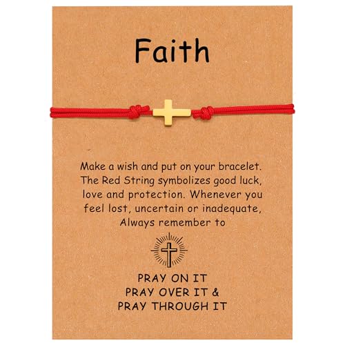 Red String Bracelets for Women Gold Luck Charm Bracelet Evil Eye Cross Bracelet Volleyball Basketball Bracelet for Men