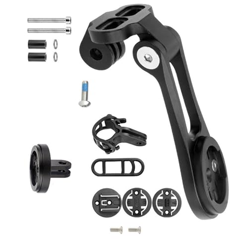Aurgiarme 耐久性のあるサイクリングスピードメーターホルダーは、フロントライトとカメラ用の自転車コンピューターマウントを素早く取り付けます。