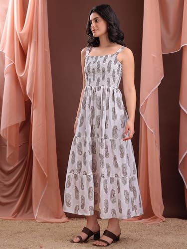 Image of PURVAJA Women's Cotton Dress(Floe-191-194)