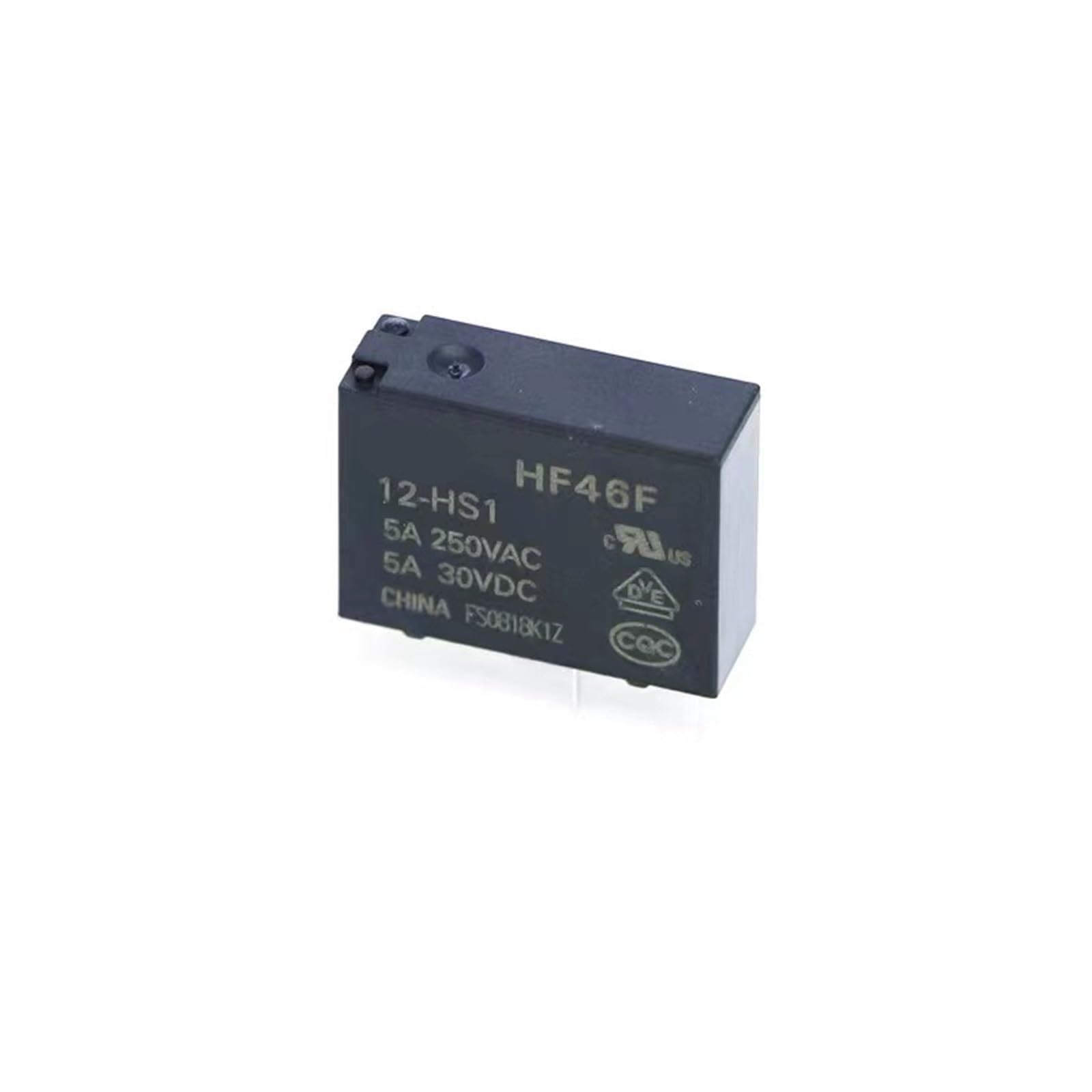 Zestaw 10 mini przekaźników 5 V HF46F-005-HS1 4-pinowy 5 A