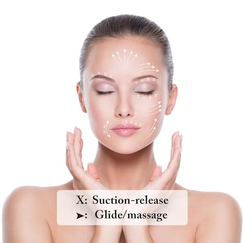 Image of BBTO 4 Pieces Glass Cupping Set Glass Silicone Cupping Cups Massage Vacuum Suction Cupping Cups for Body Face Leg Arm Back Shoulder Muscle and Joint Pain (Pink)