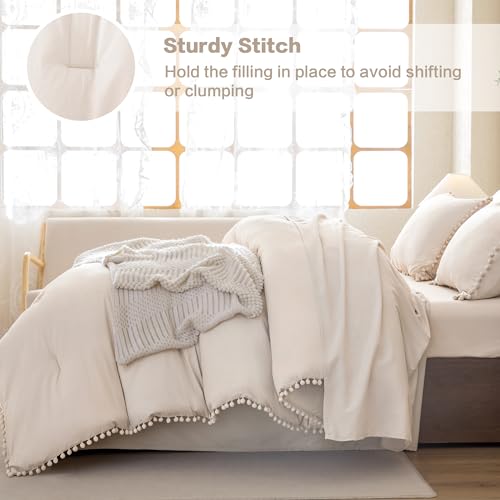 Litanika Comforter Set juego de edredón acolchado con fundas de almohada para cama doble 5