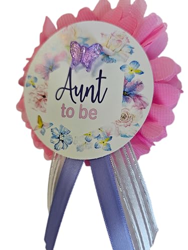 Image of Amy's Bubbling Boutique Pink Butterfly Theme Baby Shower Pin, Decorations, Invitations, Gifts