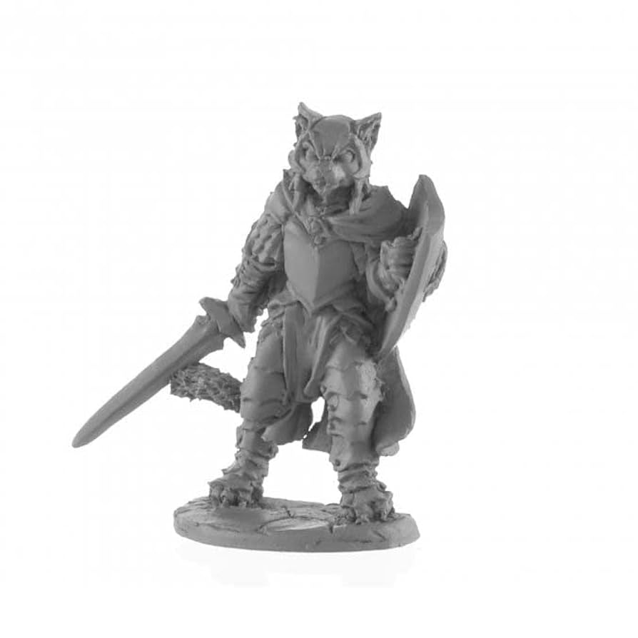 Amazon.com: Dark Heaven Legends Catfolk Paladin Miniature