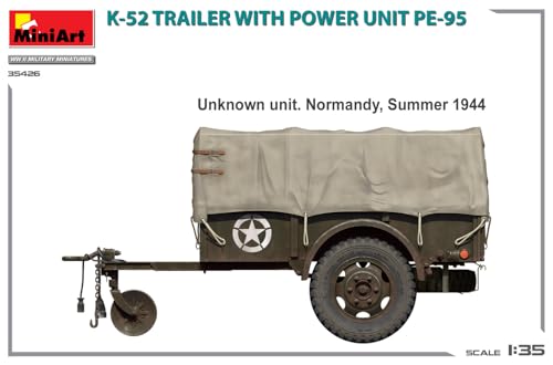 MiniArt - Modell Anhänger K-52 Trailer W/Power Unit Pe-95 |miniart|35426| 1:35 Modellbau Panzer Promo