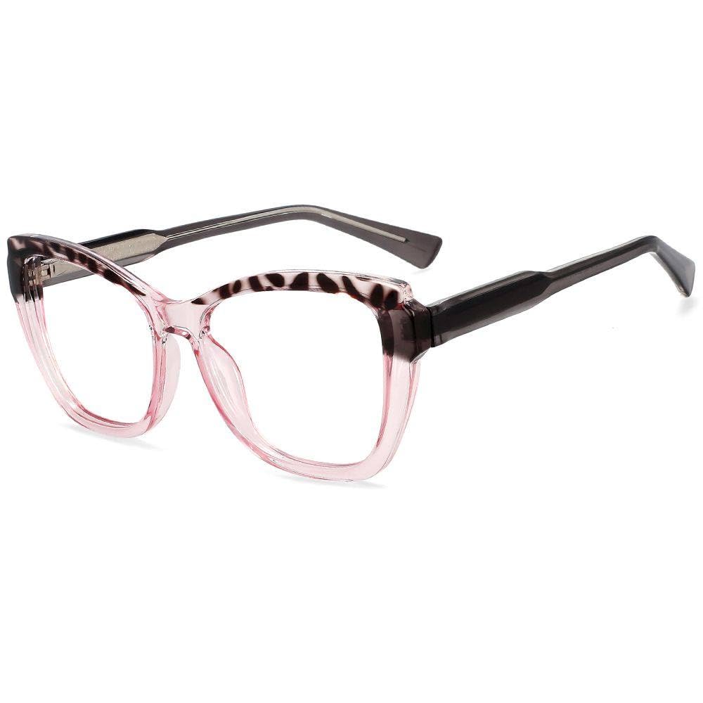 Lunettes rétro de luxe pour dames avec monture léopard tendance et raffinée