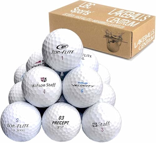 lbc-sports 50 Lakeballs Mix | Marcas Mix | pelotas de golf | AAA/AA | Calidad | en bolsa de red