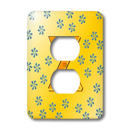 Monogram Z Smudgeart plaque de finition double prise murale - 3