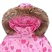 YRAETENM Kids 2 Piece Snowsuit Set Toddler Baby Boys Girls Winter Wear Hooded Puffer Jacket and Snow Bib Pants Ski Suits