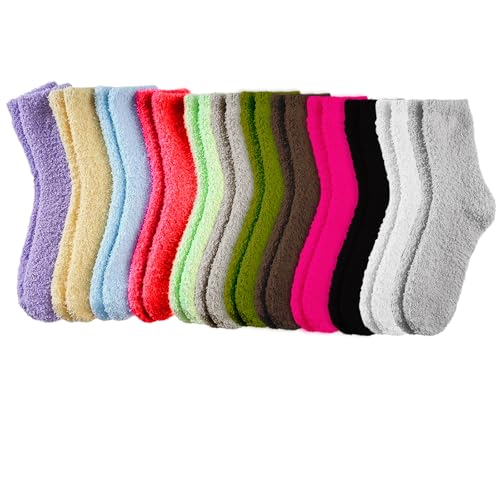 Calcetines esponjosos para mujer que solucionan los pies fríos con felpa térmica y cómoda