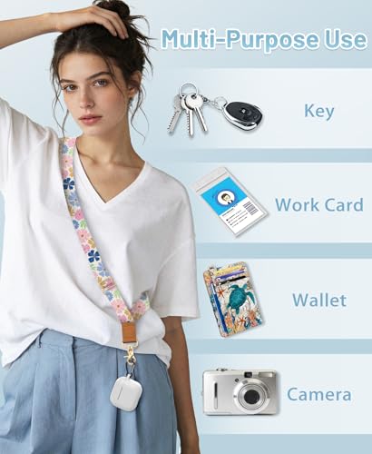 Image of Yonlevres Phone Lanyard Crossbody Strap Wrist Neck Adjustable Women Floral | Cell Phone Lanyard for Travel Cruise Daily, Hands-free, Fit Keys ID Badge, for Full-coverage Phone Case, Accessories, Gifts