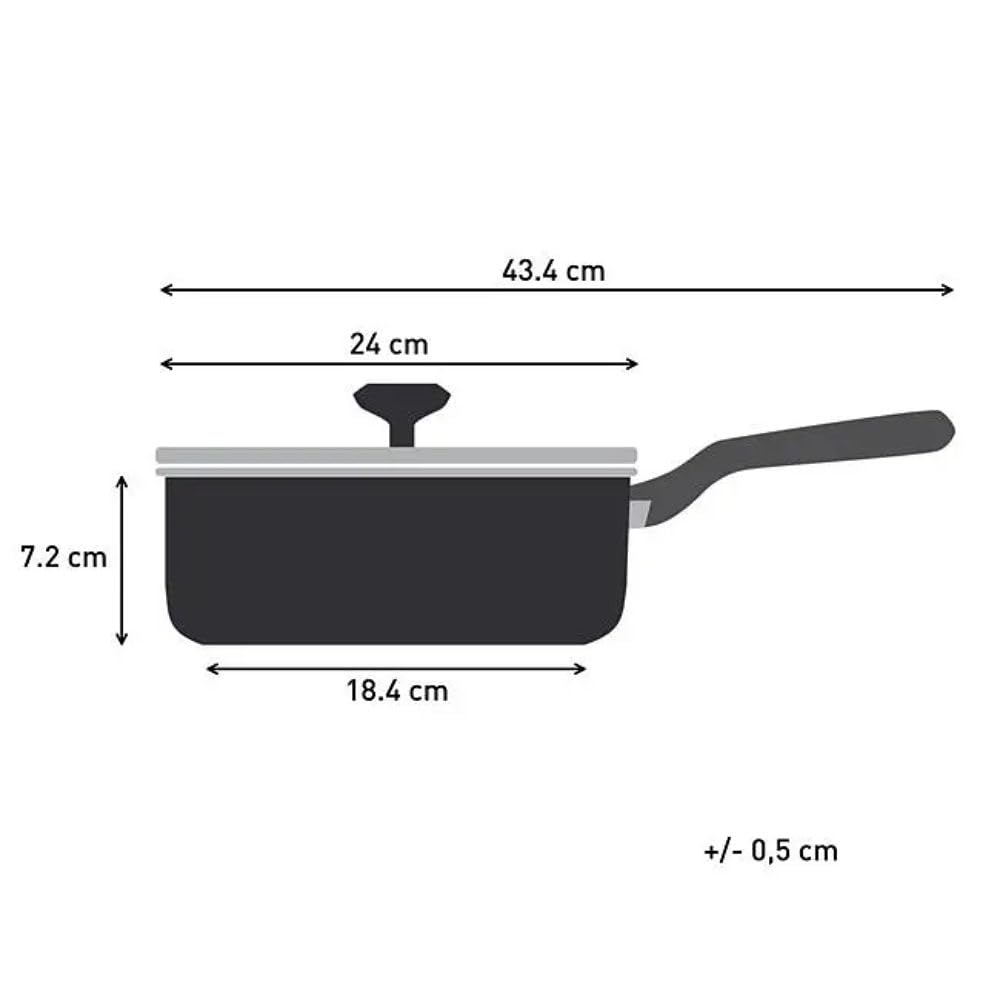 Tefal Sauteuse avec couvercle en verre 24cm Halo Tous feux dont induction - C3123202