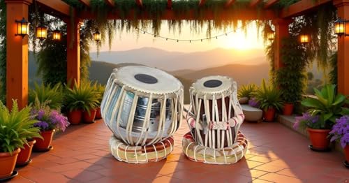 Image of IRON Tabla Set Indian Musical Instrument Bayan Tabla, Dayan Tabla For Beginners & Students