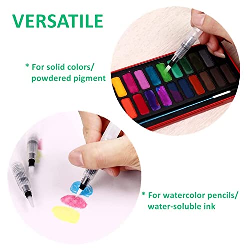 Henniu Pincéis de aquarela Conjunto de canetas de pincel de aquarela recarregáveis para marcadores d