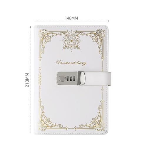 Carnet sécurisé Qianly blanc pour enseignants réflexion et notes