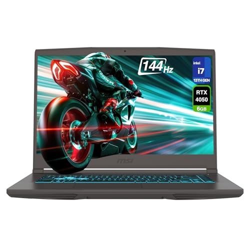 msi Thin 15 ゲーミングノートパソコン Intel Core i7-13620H 64GB DDR4 RAM 2TB PCIe SSD 15.6インチ FHD (1920x1080) 144Hz ディスプレイ Nvidia G-Force RTX