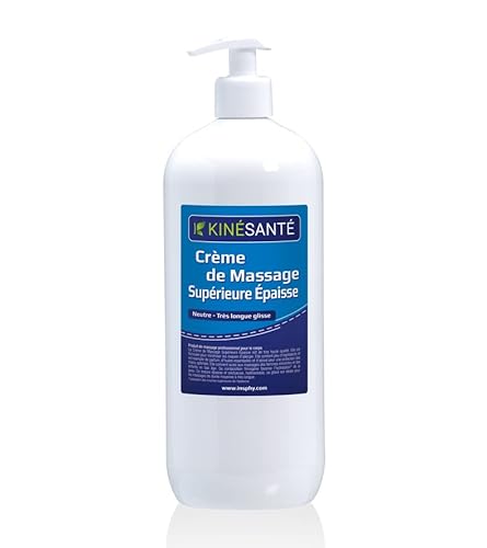 KINÉSANTÉ - KINÉSANTÉ - Crème de massage Supérieure Neutre "Epaisse" Très longue glisse 1000 ml