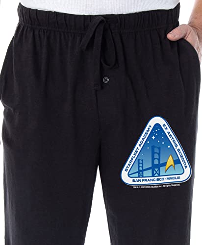 Star Trek Men's Starfleet Academy Ex Astris, Scientia San Francisco Logo Pajama Pants3