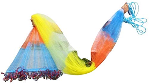 Grljd Fishing Equipment/Hand Spread Net Automatic Fish Catching Artifact, A Variety of Materials, A Variety (Size : Height 2.1m steel) (Size : Height 3.6m steel)