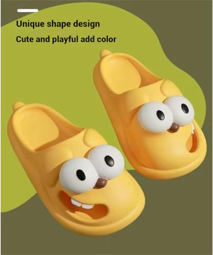 Big Eye Dog Slipper,Tongue Kiss Slippers,Women's Cute Cartoon Dog Slippers,Anti-Slip Beach Pool Shower Shoes3