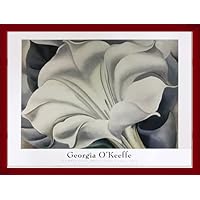 Amazon.co.jp: ポスター ジョージア オキーフ The White Flower 額装品