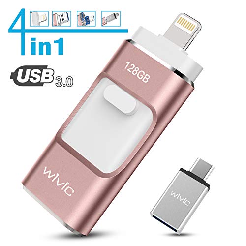 iPhone Photo Stick for iPhone 128GB Flash Drive for Computers Photostick for Backup