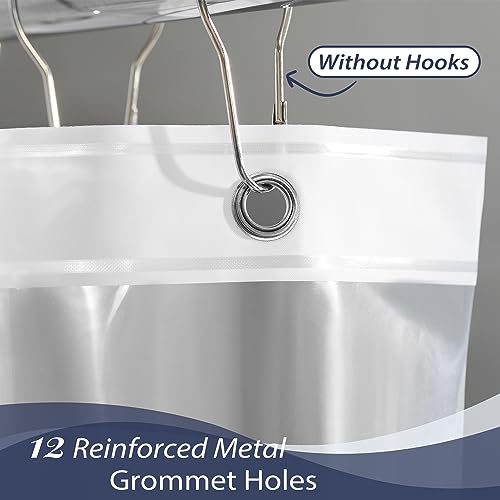 Lovtex B07X1MJ798 Clear Shower Curtain Liner With Magnets thumb #1