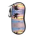 Matériau : notre étui à lunettes portable est fabriqué en néoprène, assez doux, lisse et flexible, super léger et durable, offrant une protection suffisante pour que les lunettes ne soient pas rayées ou endommagées en cas de chute. La doublure intérieure est douce.