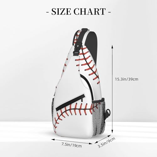 Morrales de cruzada unisex con estampado béisbol clásico miniatura 3