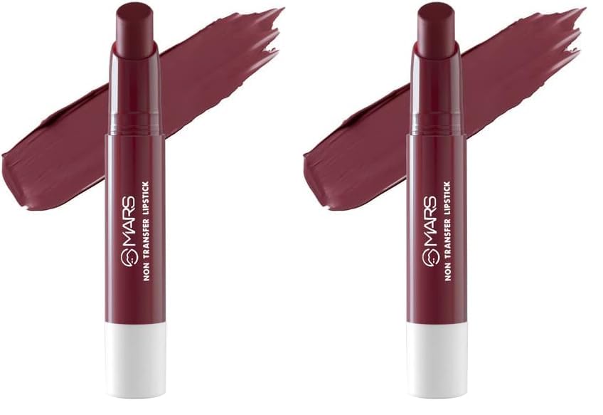 Image of MARS Matte Super Stay Lipstick | Up to 12 Hours Long Lasting | Smudge Proof and Waterproof Lipstick for Women (2.6 gm) (03-SPIRIT) (Pack of 2)