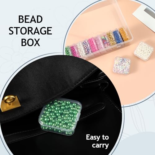 Bead Organizer Box, 30pcs Small Clear Plastic Storage Containers, Craft Storage Box Features Hinged Lid and Labels, Mini Boxes for Bracelets, Jewelry, Diamonds, Clay Beads, Screws, Seeds, Small Parts - Image 6