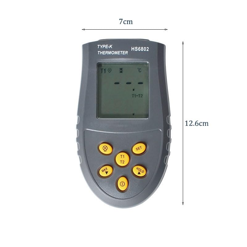 ABS Digital Liquid Crystal Handheld Paths Point Thermometer Easy to Read