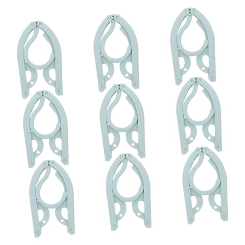 Happyyami Portable Foldable Hangers Set 9pcs Multifunctional Travel Clothes Drying Rack for Cruise Camping Outdoor Use
