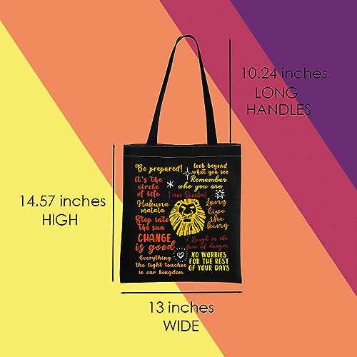 MNIGIU The Lion Tote Bag The Lion Movie Inspired Gift The Lion Merchandise The Lion Quote3