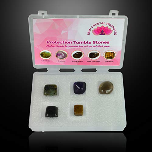 Image of Reiki Crystal Products Certified Natural Crystal Tumble Stone Kit | Multiple Crystal Stone Sets for Meditation, Reiki, Chakra & Spiritual Practices