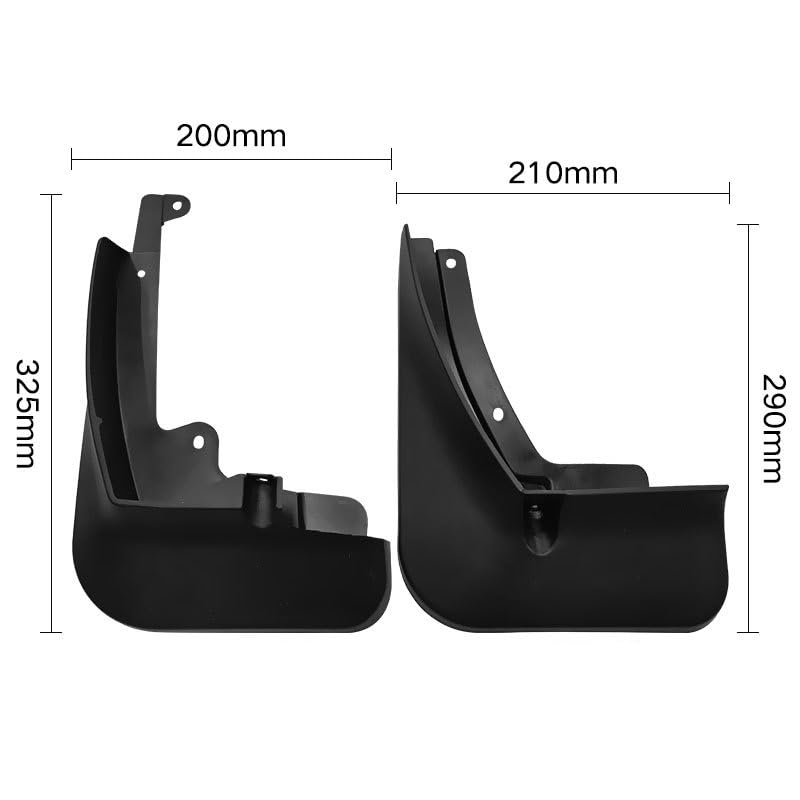 Paraspruzzi Skoda Kamiq 2018-2025 | Mud Flap Anti-Fango E Ghiaia | Kit 4 Ruote | Facile Installazione | Protezione Vernice