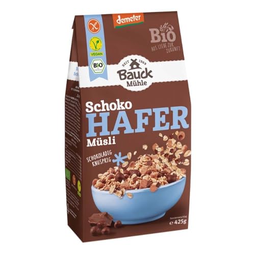 Bauck Mühle Hafer Müsli, Schoko Demeter, 425g (2)