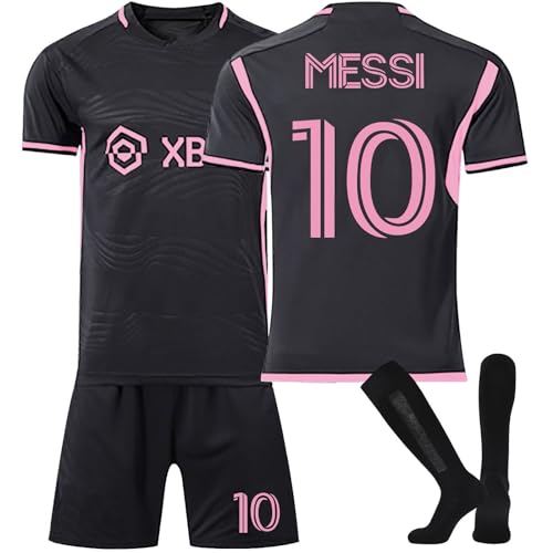 24 25 Football Kit, 2024 2025 Kits for Boys Men's Football Training Shirts Shorts Activewear Football Kit Sportwear Soccer Jersey for Adults and Kids Football Kit Kids 9-10 (No.10,Kids 12-13 Years)