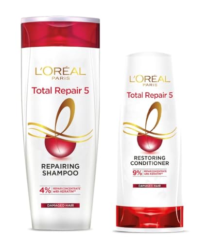 L’Oreal Paris Total Repair 5 Conditioner-180ml and L’Oreal Paris Total Repair 5 Shampoo-340ml
