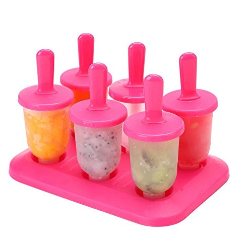 Keysui Riutilizzabile Ice Pop Molds Set of 6 Ice