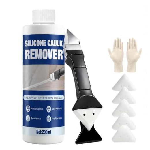 YOTEBLE Caulk Remover, Powerful Dissolution, with 3 in 1 Remove Scraper