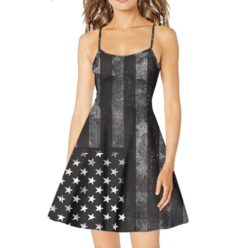 Image of Biyejit Women Casual Loose Dress Strap Long Summer Beach Swing Dress