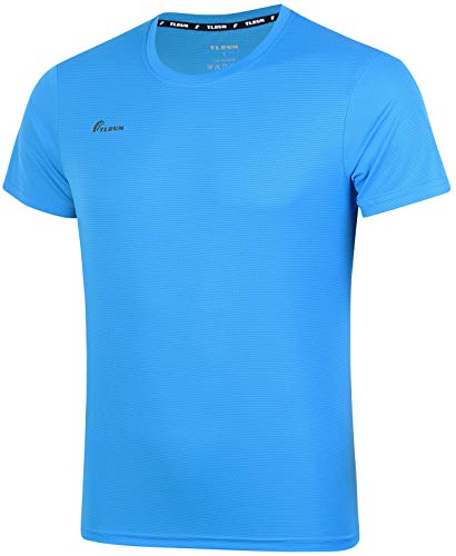 Men's Ultra Lightweight Running Shirts, Dry Fit Marathon Top Tee, Cool Short Sleeve Athletic T-Shirts4