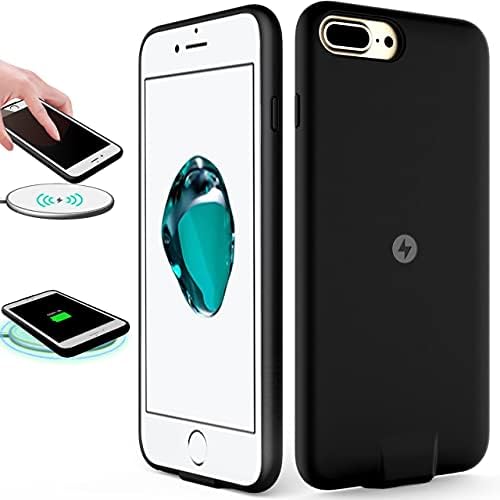 OCEANLOVE Wireless Charger Charging Receiver Case for iPhone 7 6S 6 (NOT Battery case) Built-in Qi Receiver and Charging Port (for Lightning Cable Charging and Data Sync) Shockproof Protective
