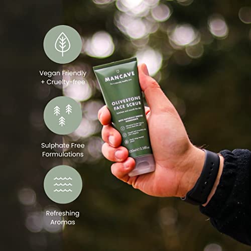 ManCave Skincare Duo Including Olivestone Face Scrub, 100ml and Original Moisturiser, 100ml - Image 4