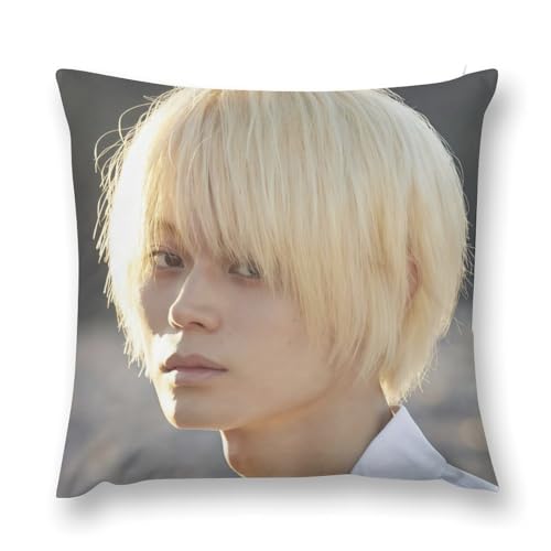 菅田 将暉 10 抱き枕カ 装飾枕 短いぬいぐるみ 背当て まくら 両面印刷 収縮防止 防ダニ 柔らかく快適なクッション サイズ 家庭用 記念品 誕生日 贈り物 18 "x18 "